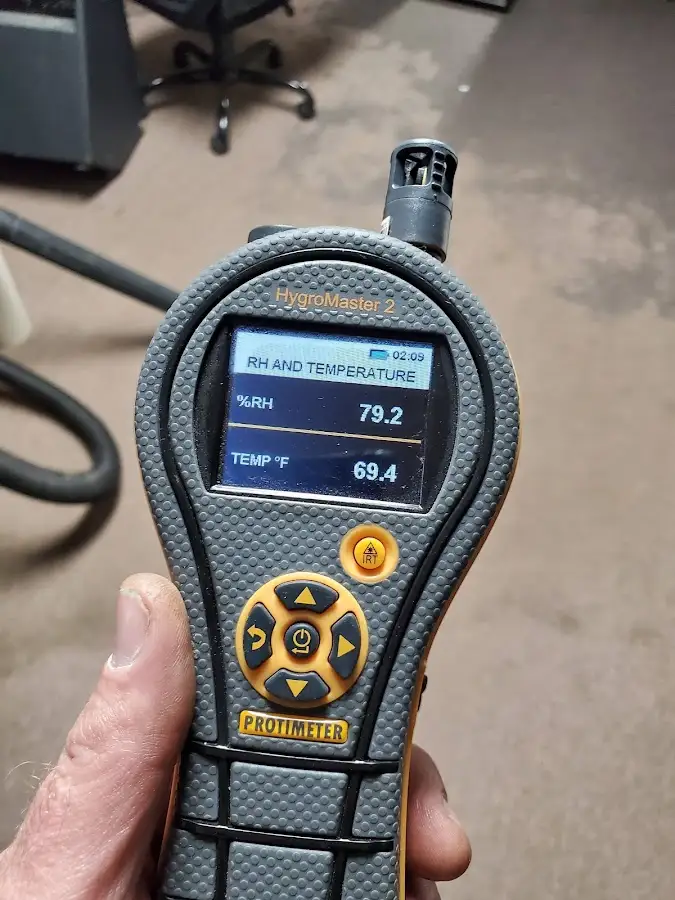 Moisture meter humidity assessment for Fire & Smoke Damage Restoration in Morrisville